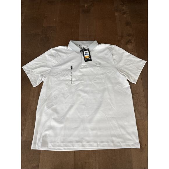 Man's Shirts & Tops Under Armour Golf Matchplay Printed Golf Polo XL UPF 50 - Picture 1 of 3